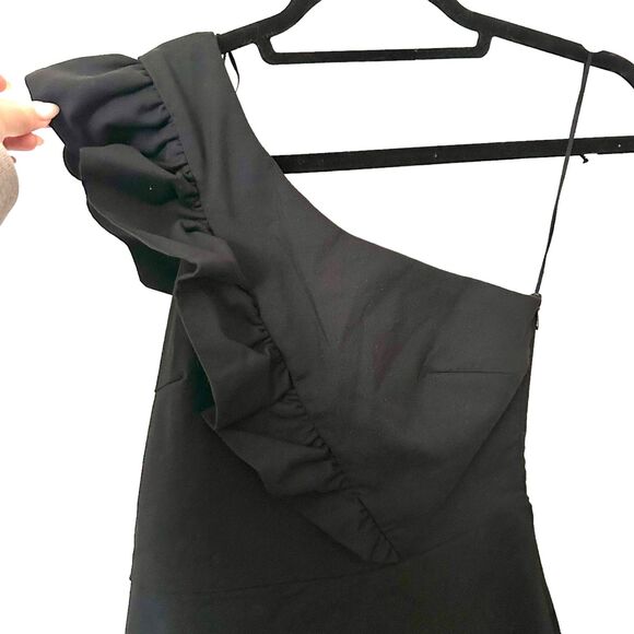 ZARA One Shouldered Romper Mini Dress Sz Small - Picture 3 of 6